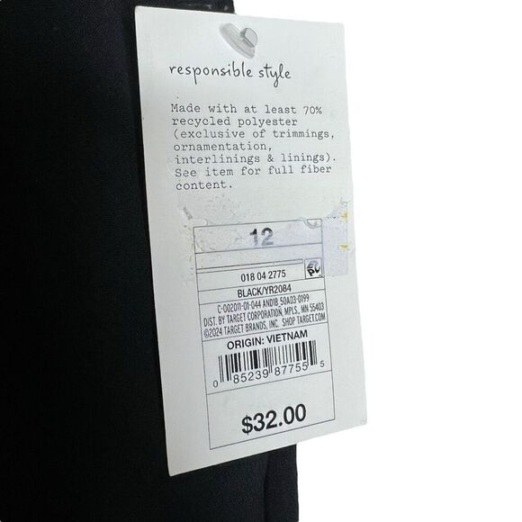 NEW Universal Thread Women's High-Rise Tailored Trousers in Black 12 - Picture 8 of 13